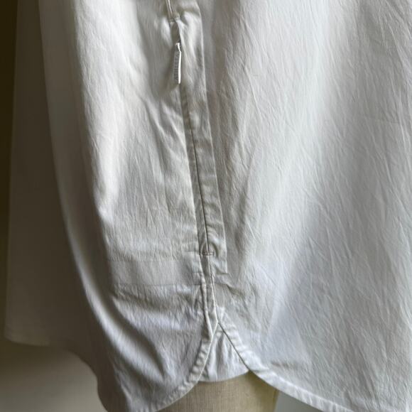 Athleta White Oversized Button Down Shirt XS - Picture 8 of 10